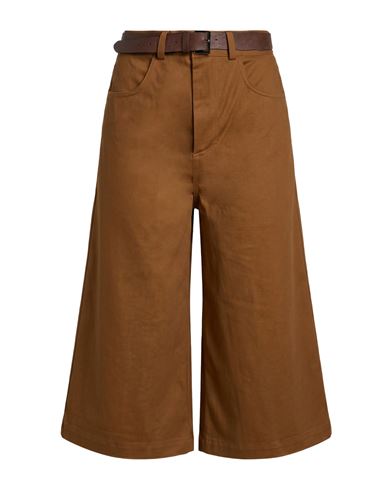 Dixie Woman Shorts & Bermuda Shorts Tan Size Xs Cotton, Elastane In Brown