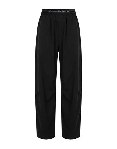 Alexander Wang Woman Pants Charcoal Size L Cotton, Nylon In Gray