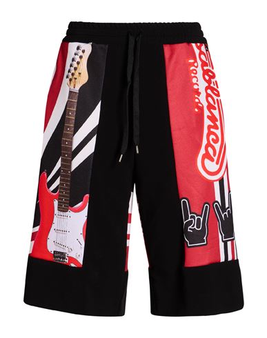 Dixie Woman Shorts & Bermuda Shorts Black Size M Polyester, Cotton, Viscose, Elastane In Multi