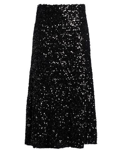 Midi-Rock Damen Schwarz 34,36,38 Damen