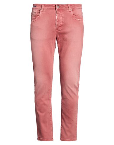 Teleria Zed Man Jeans Rust Size 35 Cotton, Elastane In Red