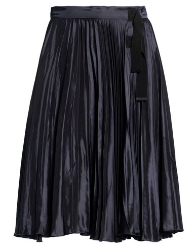 N°21 Woman Midi Skirt Navy Size 4 Viscose In Blue