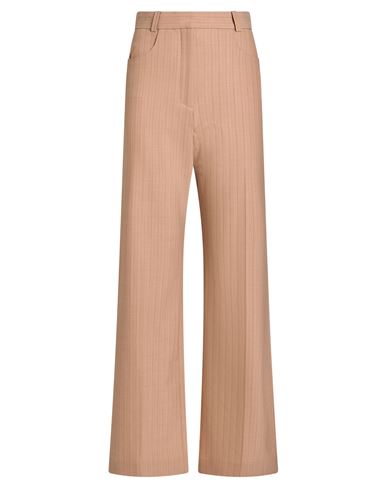 Maje Woman Pants Camel Size 8 Wool, Polyester, Elastane In Neutral