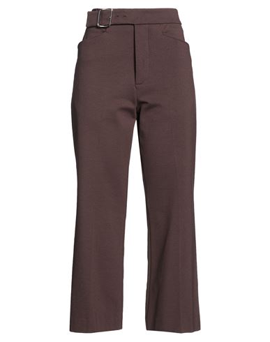 Meimeij Woman Pants Dark Brown Size 4 Viscose, Polyamide, Elastane