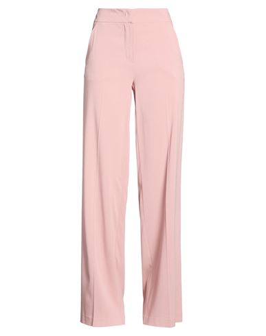 Carla G. Woman Pants Antique Rose Size 10 Acetate, Viscose, Elastane In Pink