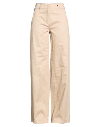 Carla G. Woman Pants Beige Size 10 Cotton In Sand