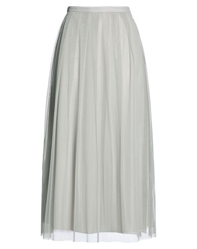 Alpha Studio Woman Maxi Skirt Grey Size 6 Polyamide In Gray