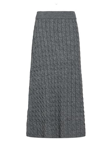 Vicolo Woman Midi Skirt Grey Size Onesize Acrylic, Wool, Viscose, Alpaca Wool In Gray