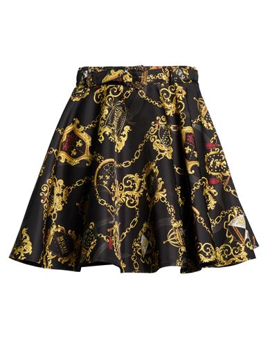 Versace Jeans Couture Woman Mini Skirt Black Size 10 Polyester
