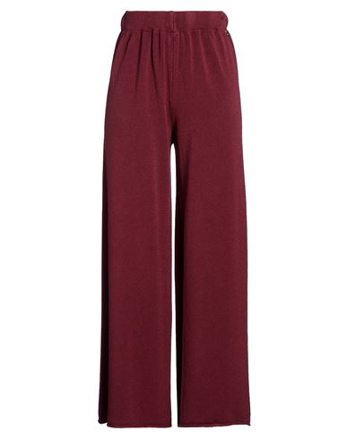 Souvenir Woman Pants Burgundy Size S Viscose, Polyester, Nylon