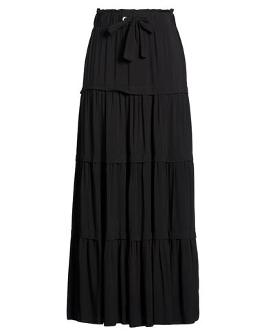 Corte Dei Gonzaga Woman Maxi Skirt Black Size 12 Viscose