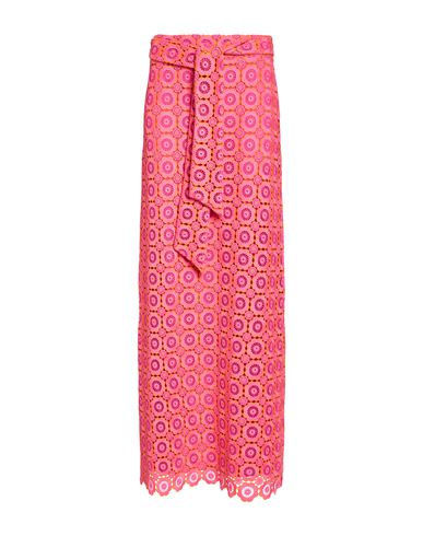 Moschino Woman Maxi Skirt Fuchsia Size 4 Polyester In Pink