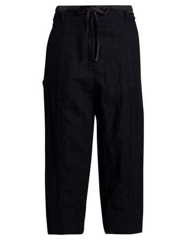 Masnada Woman Pants Black Size 8 Wool, Cotton, Metal