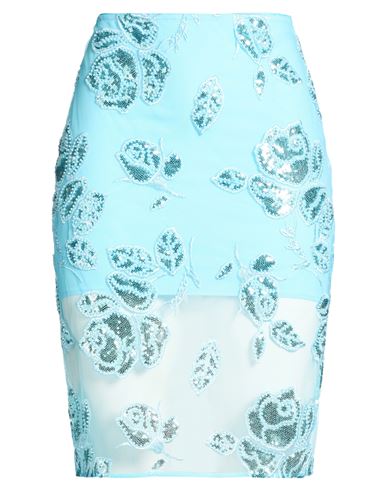 Midi-Rock Damen Azurblau 34,38 Damen
