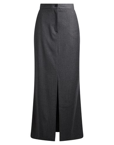 Antonelli Woman Maxi Skirt Grey Size 4 Virgin Wool, Viscose, Polyester, Elastane