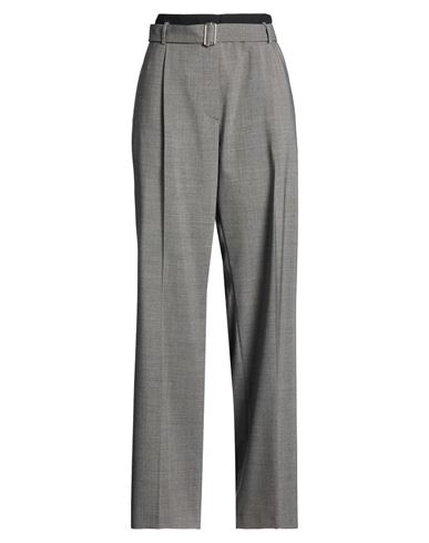 Msgm Woman Pants Grey Size 8 Virgin Wool, Elastane In Gray