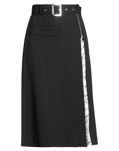 Karl Lagerfeld Woman Midi Skirt Black Size 6 Viscose, Polyester, Elastane