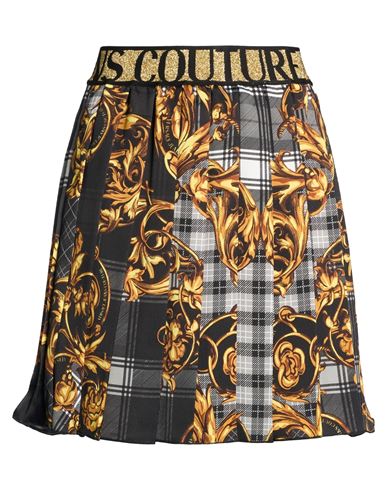 Versace Jeans Couture Woman Mini Skirt Black Size 8 Polyester