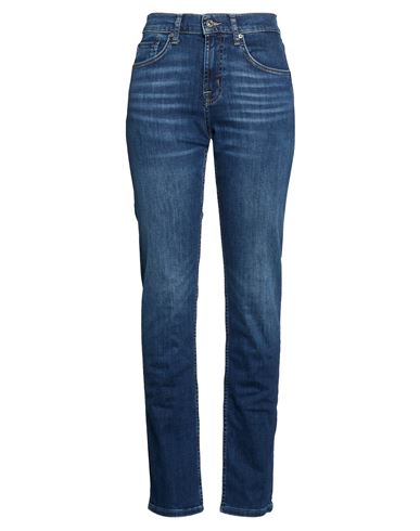 7 For All Mankind Woman Jeans Blue Size 32w-34l Cotton, Polyester, Elastane