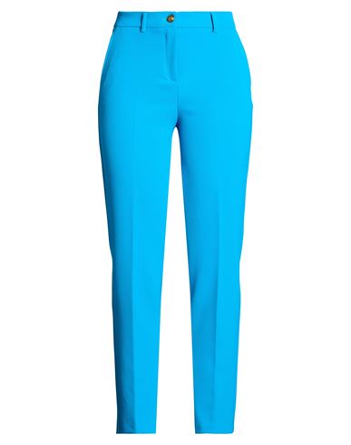 Nenette Woman Pants Turquoise Size 4 Polyester, Elastane In Blue