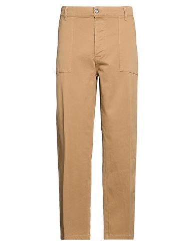 The Editor Man Pants Camel Size 36 Cotton, Elastane In Beige