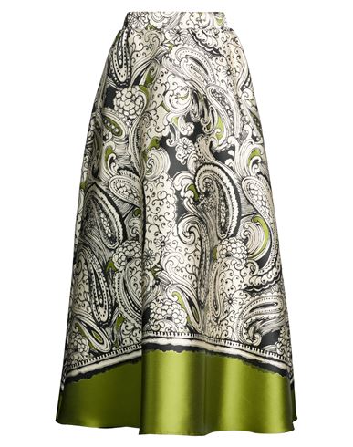 Co.go Co. Go Woman Maxi Skirt White Size 2 Polyester In Multi