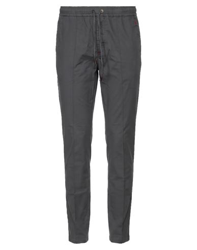 Isaia Man Pants Grey Size 36 Cotton, Elastane
