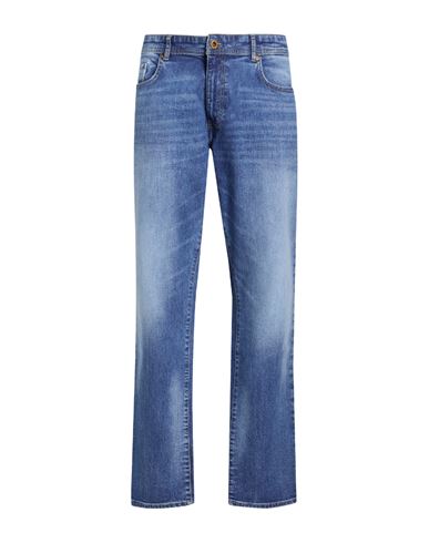 Gas Man Jeans Blue Size 40w-34l Cotton, Elastane