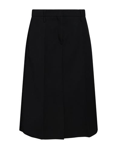 Jil Sander Woman Midi Skirt Black Size 6 Wool