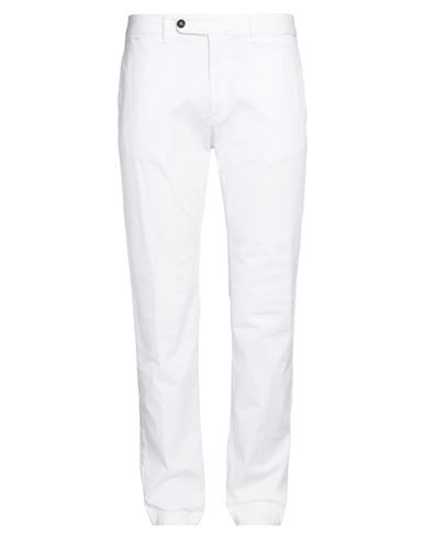 Massimo Alba Man Pants White Size 38 Cotton, Elastane
