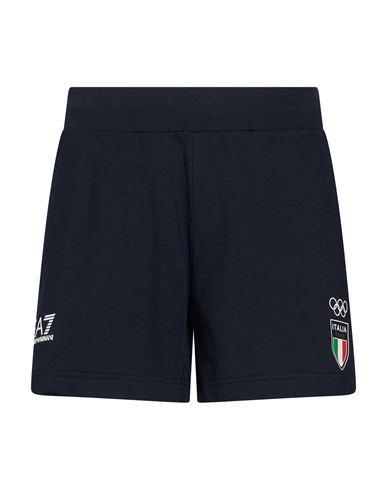 Ea7 Woman Shorts & Bermuda Shorts Navy Size Xs Cotton