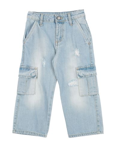 John Richmond Babies'  Toddler Boy Jeans Blue Size 6 Cotton, Elastane
