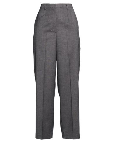 Shirtaporter Woman Pants Charcoal Size 10 Polyester, Viscose, Elastane In Gray