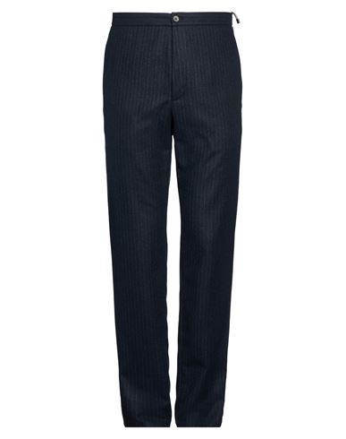 Boglioli Man Pants Midnight Blue Size 38 Virgin Wool, Polyester, Elastane