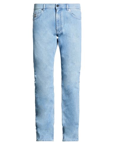 Versace Man Jeans Blue Size 30 Cotton, Elastane