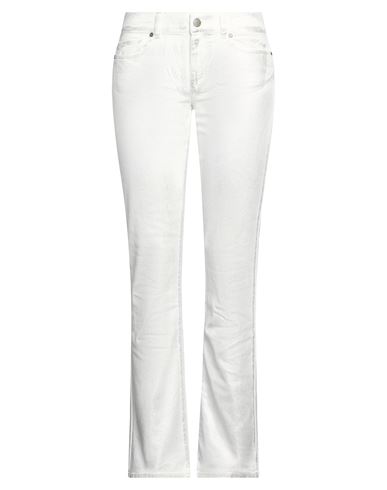 P.a.r.o.s.h P. A.r. O.s. H. Woman Jeans Silver Size M Cotton, Elastane In Metallic