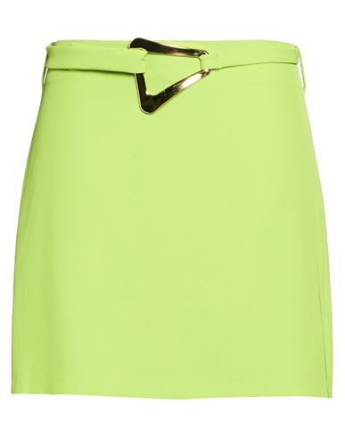 Compagnia Italiana Woman Mini Skirt Green Size 2 Polyester, Elastane