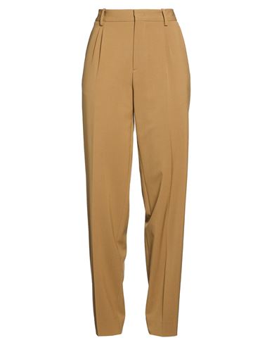 Cellar Door Woman Pants Khaki Size 10 Virgin Wool, Polyester, Elastane In Sand