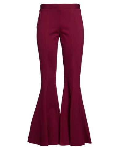 Mariuccia Woman Pants Garnet Size L Viscose, Nylon, Elastane In Red