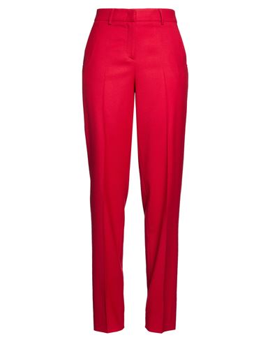 Lardini Woman Pants Red Size 12 Virgin Wool, Elastane