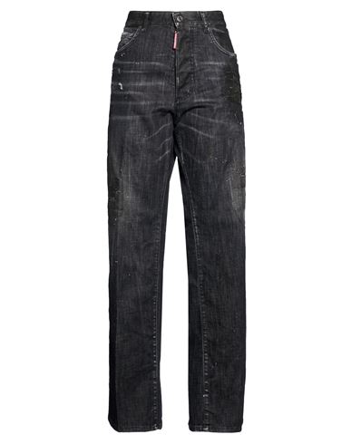 Dsquared2 Woman Jeans Black Size 8 Cotton, Elastane