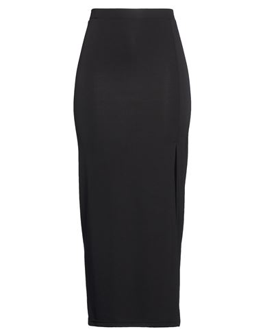 Twinset Woman Maxi Skirt Black Size 8 Polyester, Elastane
