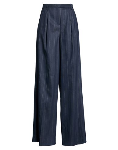 Dorothee Schumacher Woman Pants Midnight Blue Size 2 Linen, Viscose, Elastane, Polyester