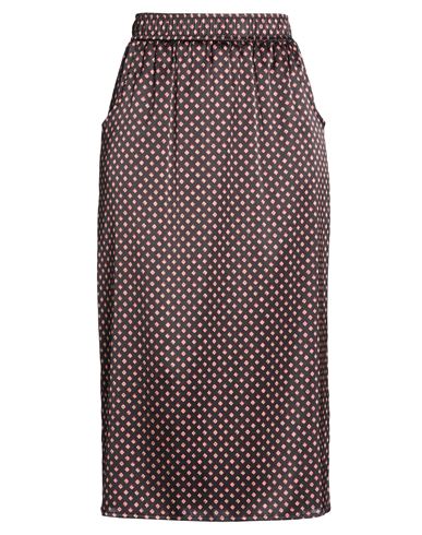 Momoní Woman Midi Skirt Black Size 6 Silk, Elastane