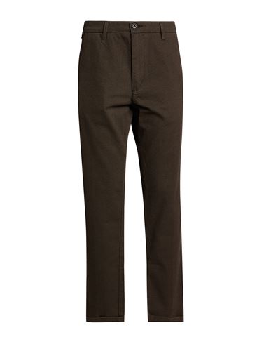 40weft Man Pants Chocolate Brown Size 34 Cotton, Elastane