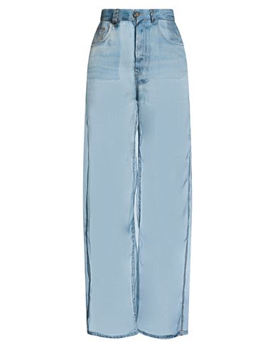 Haikure Woman Pants Blue Size 25 Silk