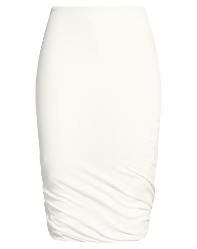 Jil Sander Woman Midi Skirt White Size 00 Cotton