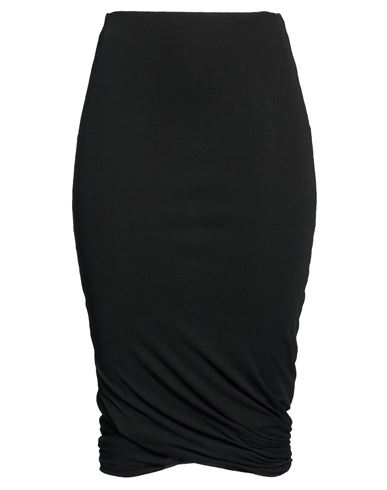 Jil Sander Woman Midi Skirt Black Size 00 Cotton