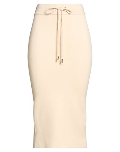 Lanacaprina Woman Midi Skirt Ivory Size M Viscose, Polyester, Nylon In White