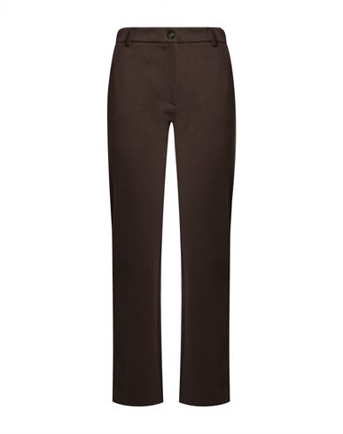 White Wise Woman Pants Dark Brown Size 12 Viscose, Polyamide, Elastane